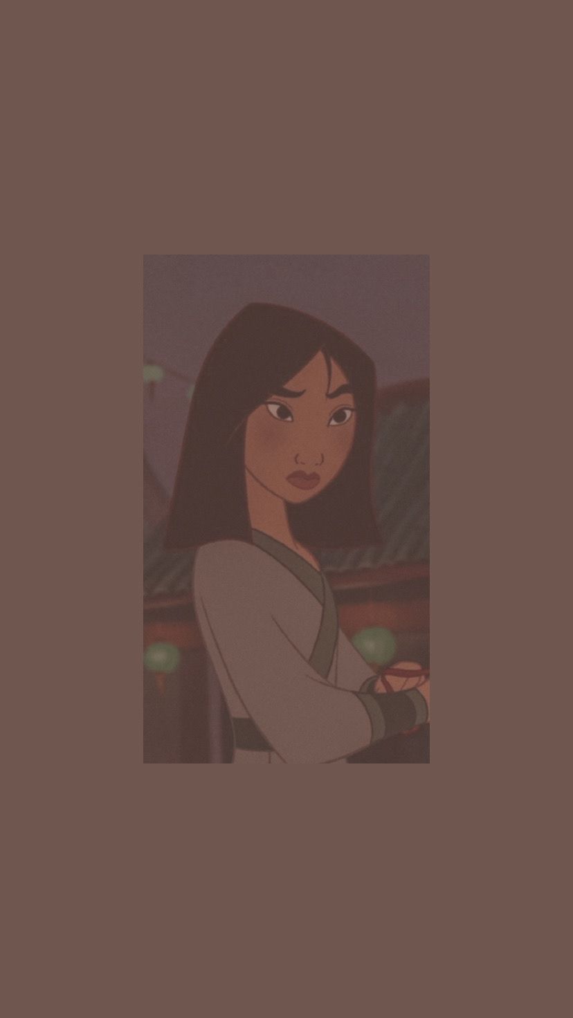 A portrait of Mulan from Disney's Mulan movie. - Mulan