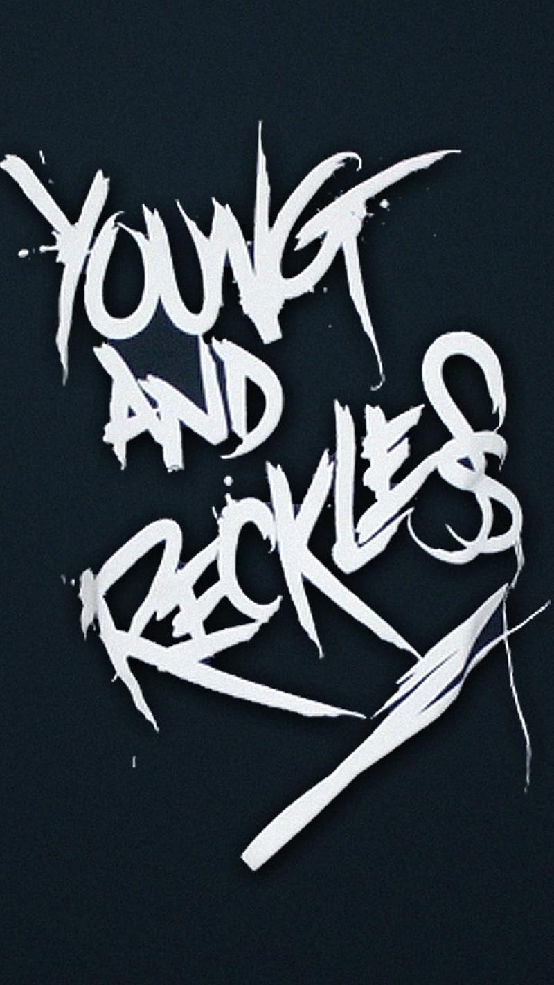 A logo for young and reckless - Punk