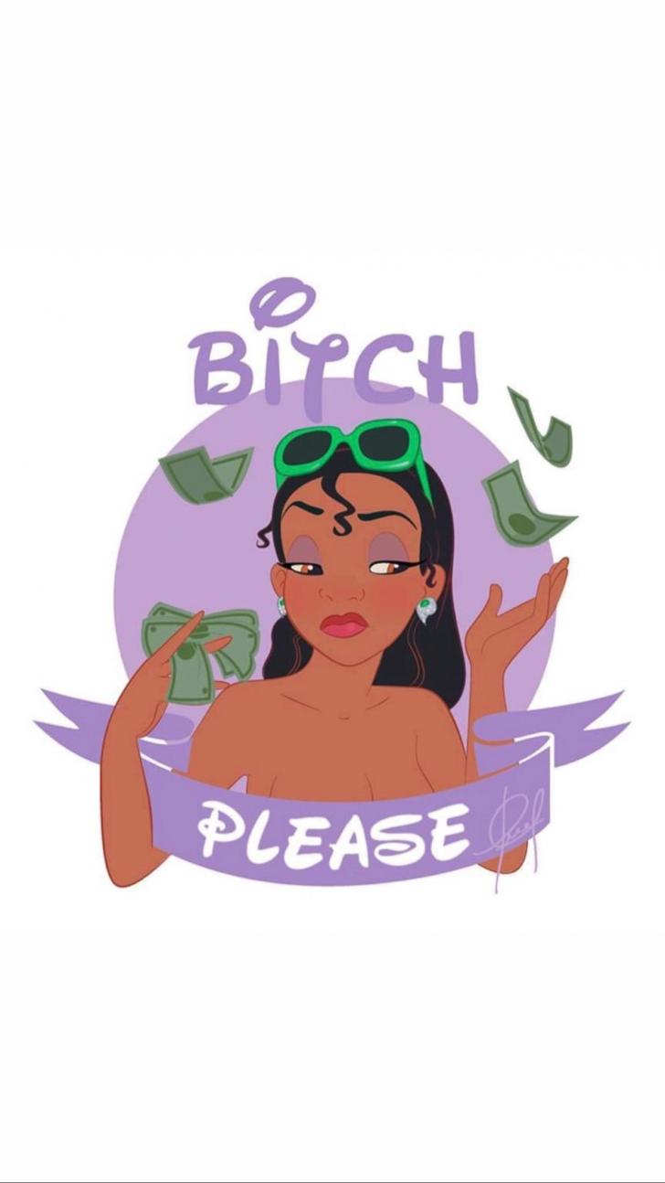 A cartoon character with money in her hand - Princess