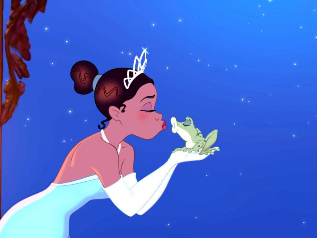 Disney princess kissing a frog - Princess