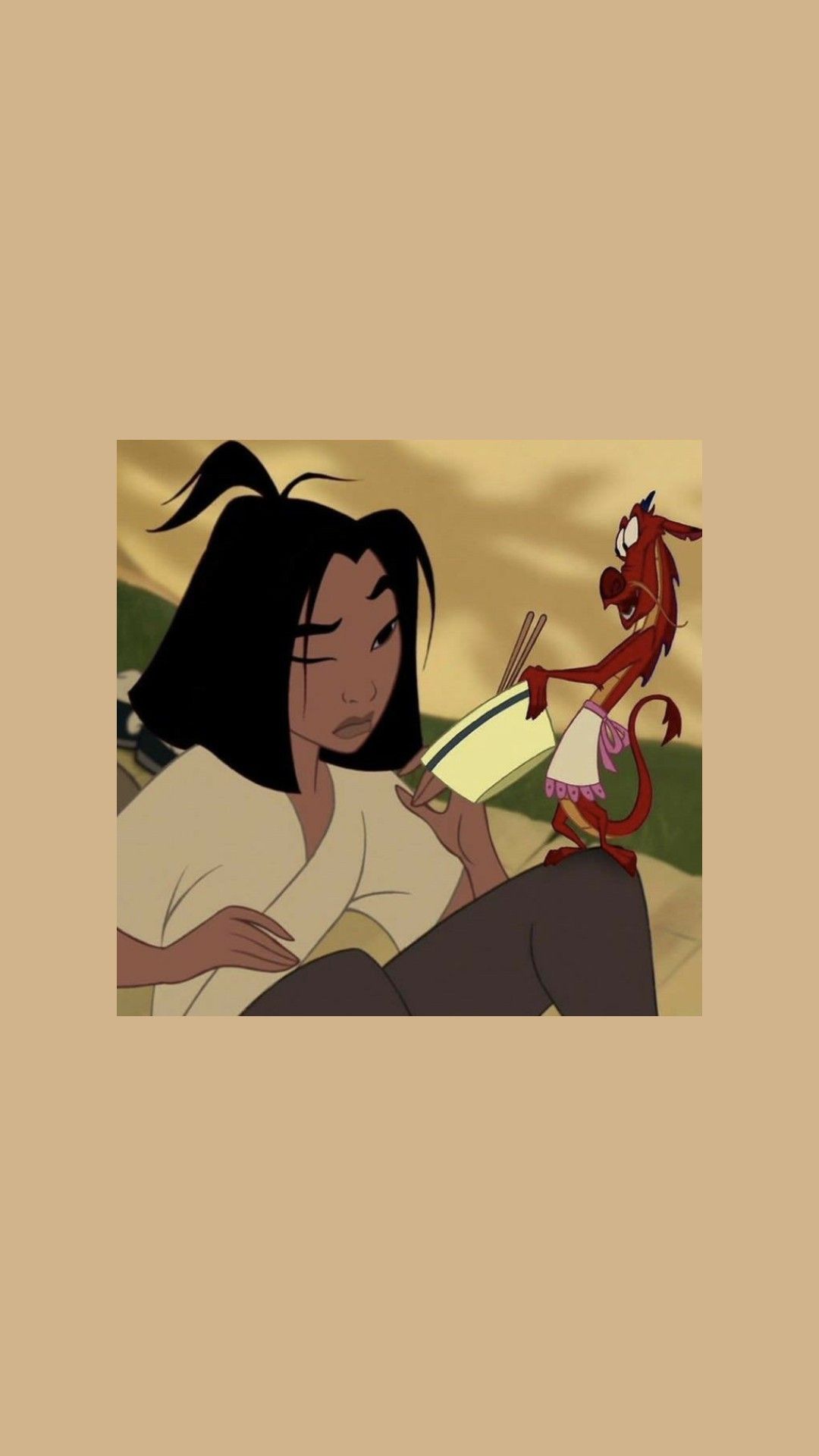 Mulan and Mushu reading a book - Mulan