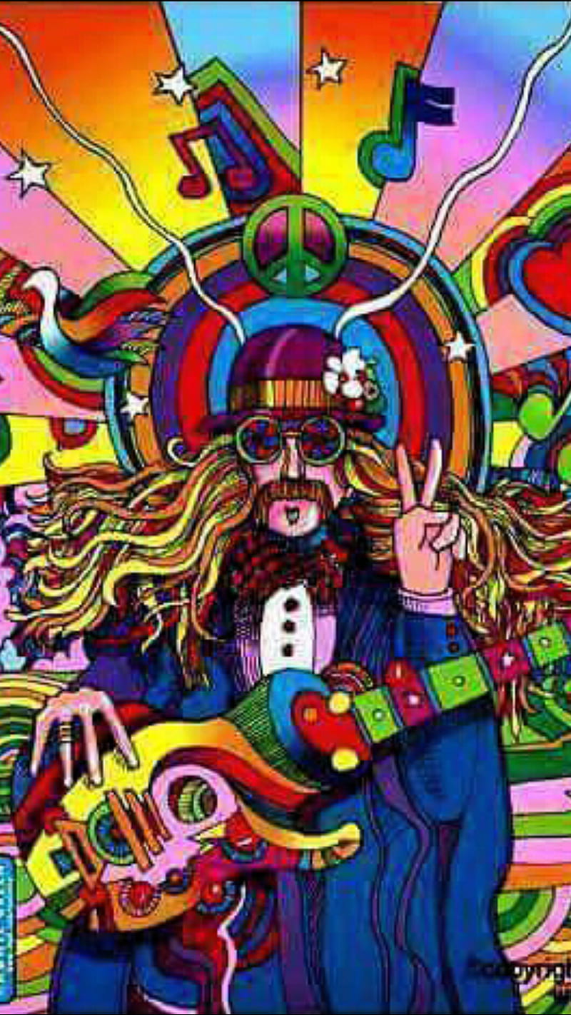 Hippie, 50s, 60s, cool, peace, HD phone wallpaper