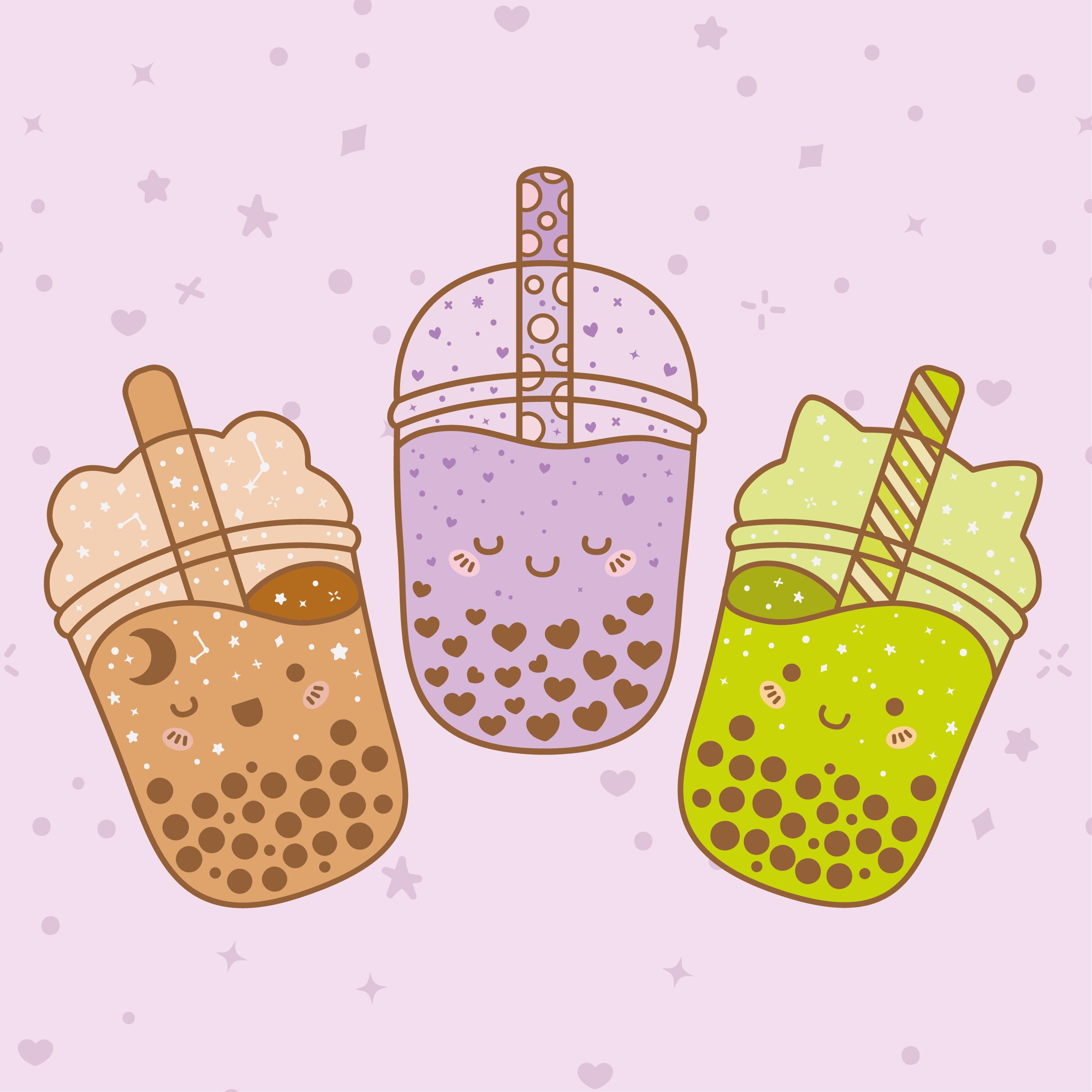 Less than 24 hours to get yourself some cute bubble tea set on Kickstarter✨