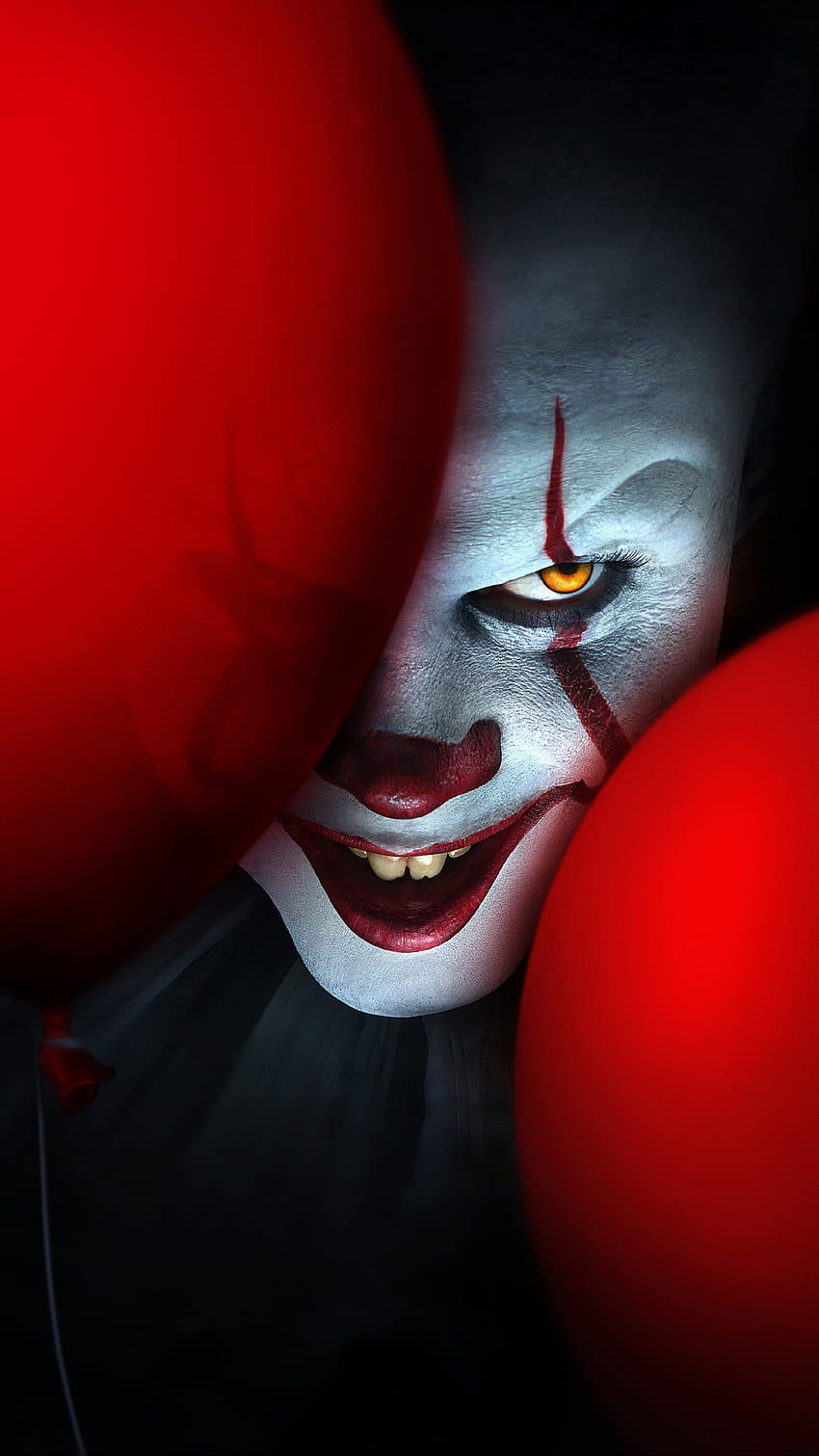 Pennywise the clown from it 2017 movie wallpaper for mobiles - Clown