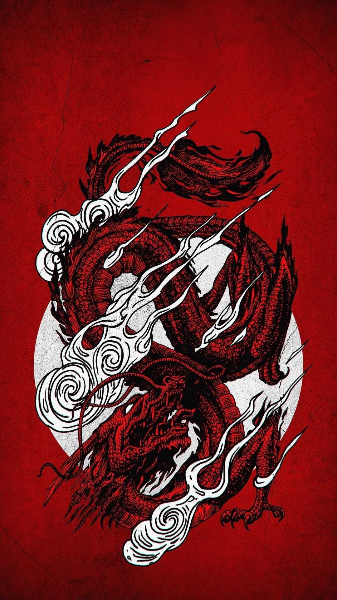 Tokyo Japan Dragon Wallpaper Discover more Aesthetic Japan Dragon, Dragon, Dragon Tattoo, J. Japanese wallpaper iphone, Dragon wallpaper iphone, Samurai wallpaper