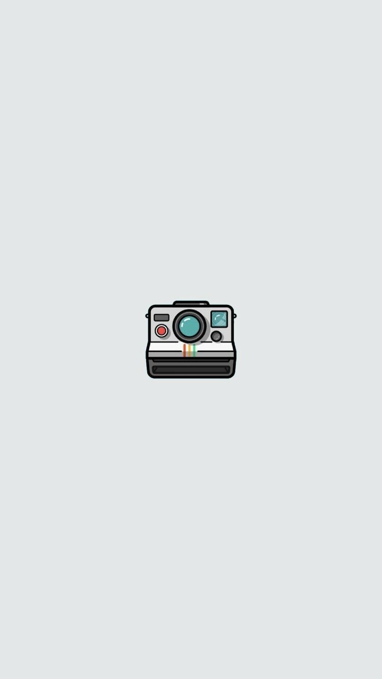 A camera icon on white background - Polaroid