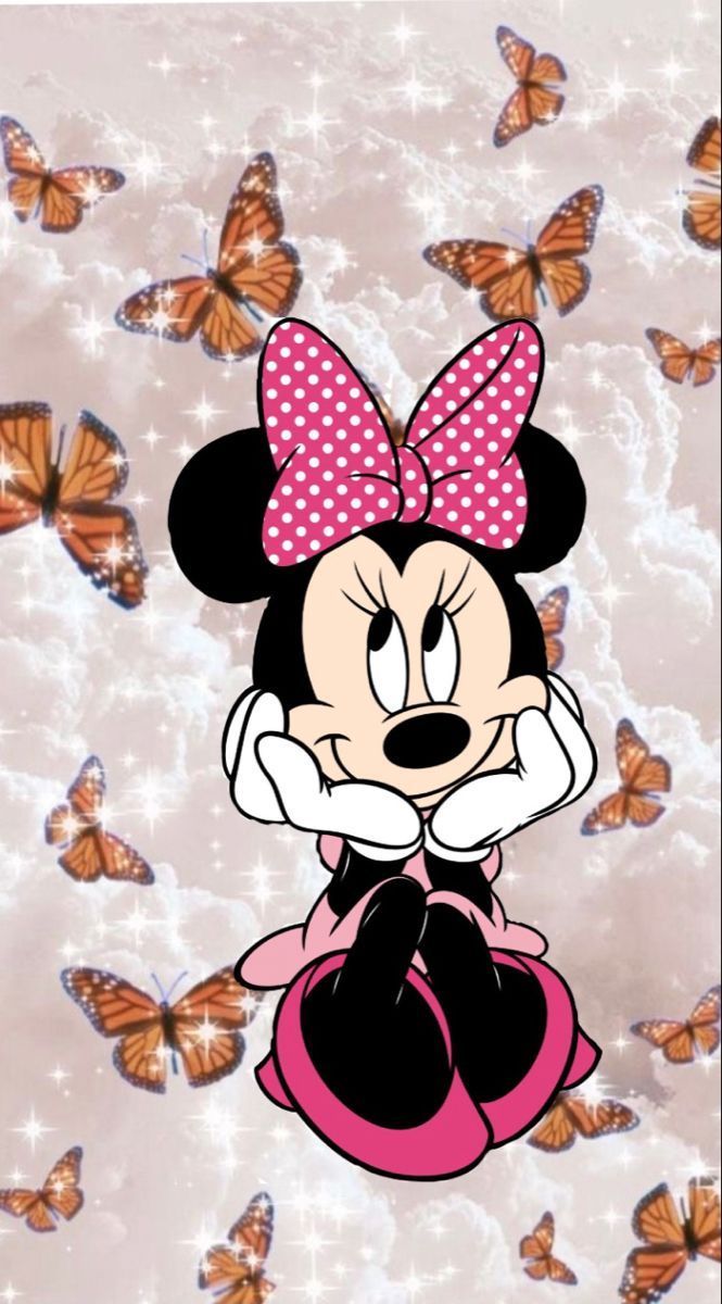 Minnie Mouse. Pink wallpaper iphone, Minnie mouse image, Minnie mouse background