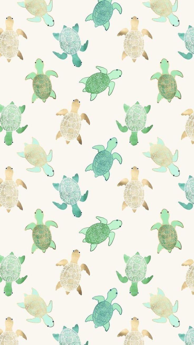Turtle pattern fabric by kate_sparks on spoonflower - custom printed fabrics - Sea turtle, turtle