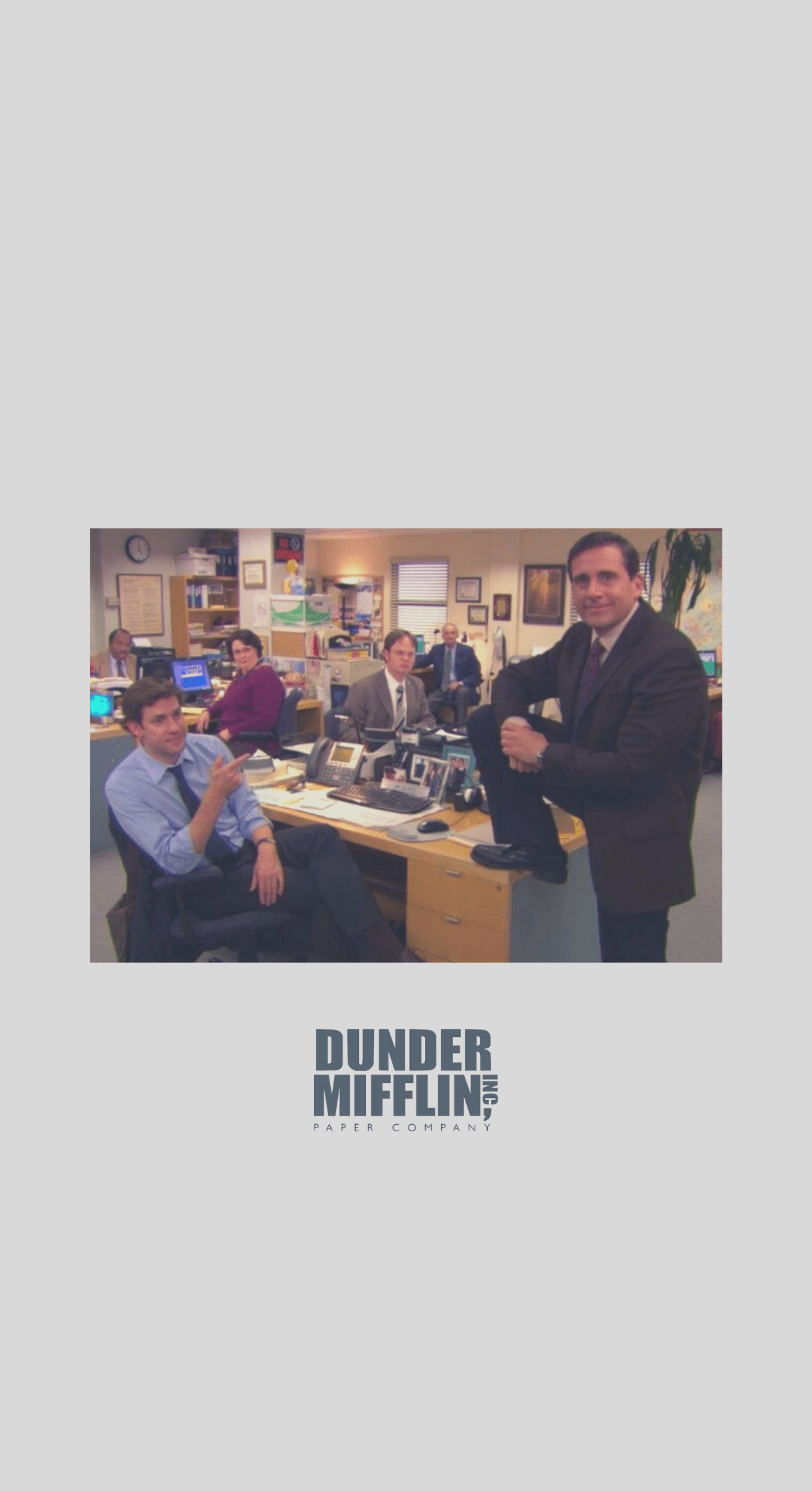 A poster with the words dunder mifflin - The Office