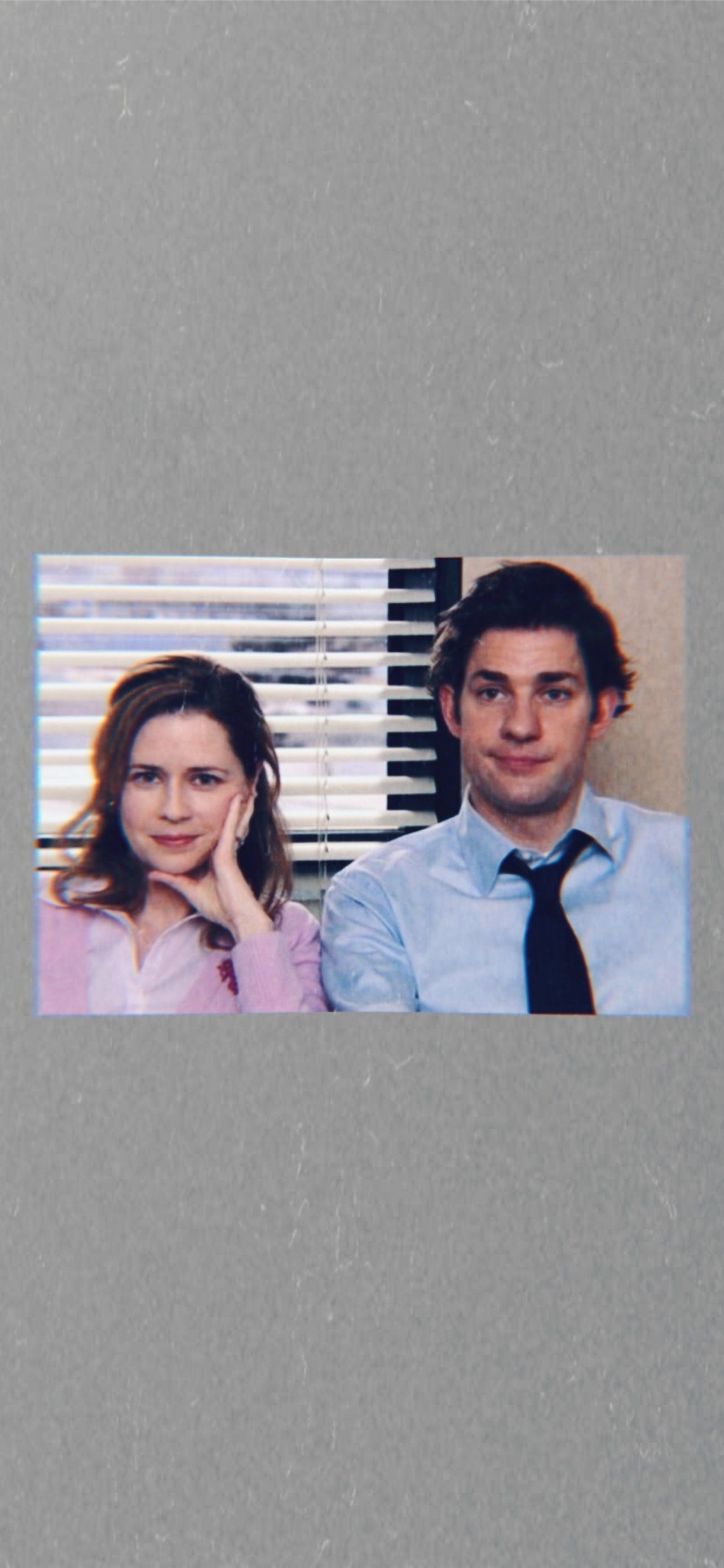 Jim and pam from the office wallpaper I made! - The Office
