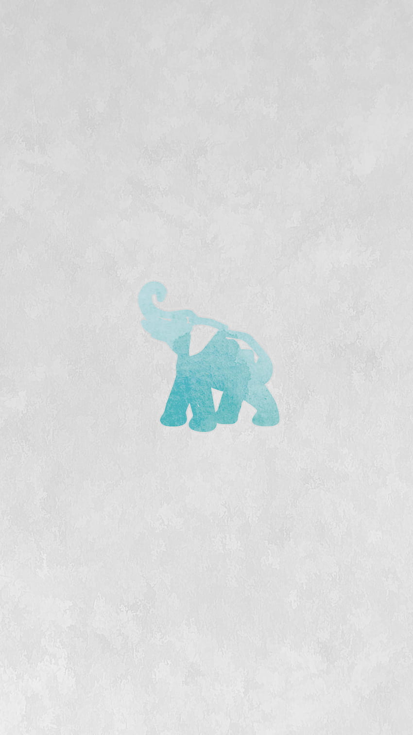 A blue elephant on the ground - Elephant