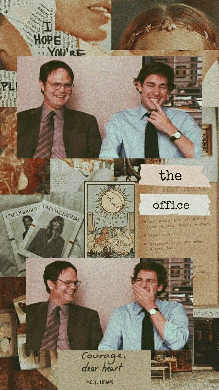 A collage of pictures with the office theme - The Office