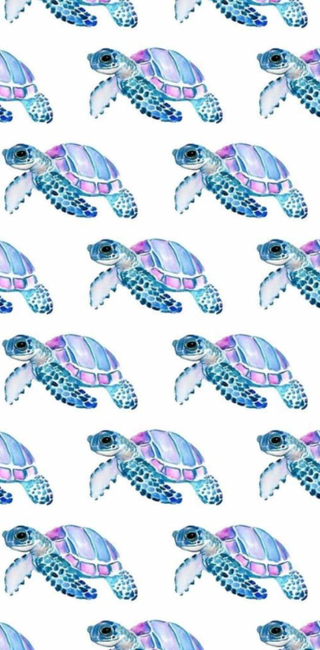 Turtle pattern wallpaper