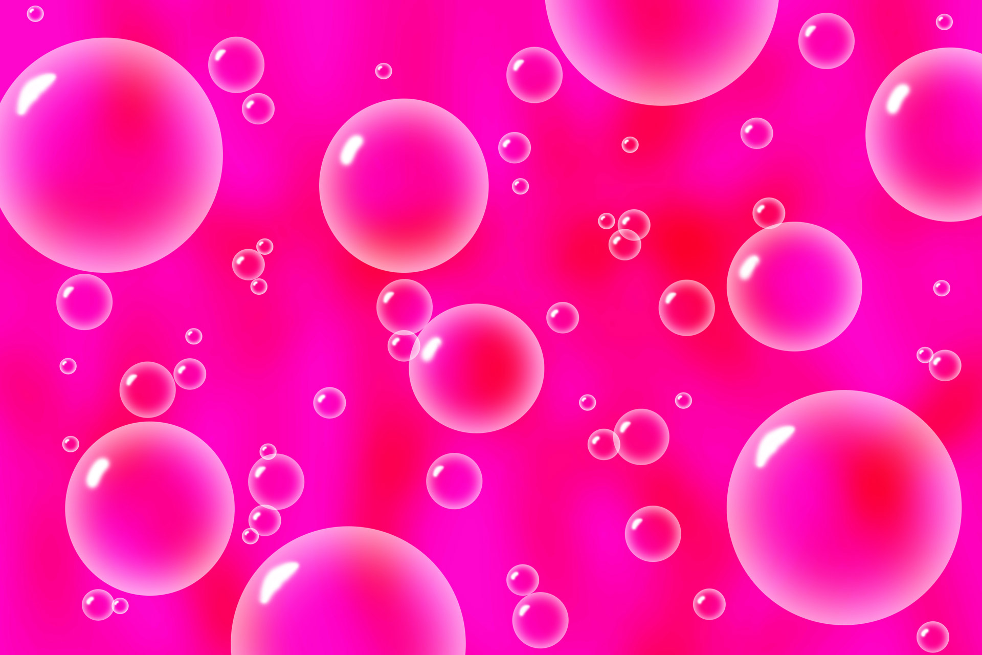 Pink Bubbles Wallpaper