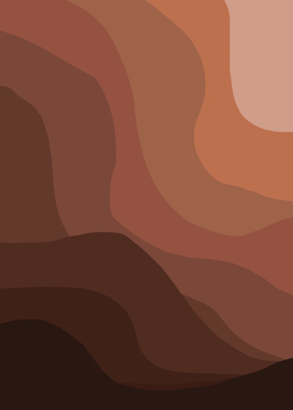 A warm-toned abstract image of layered brown shapes. - Terracotta