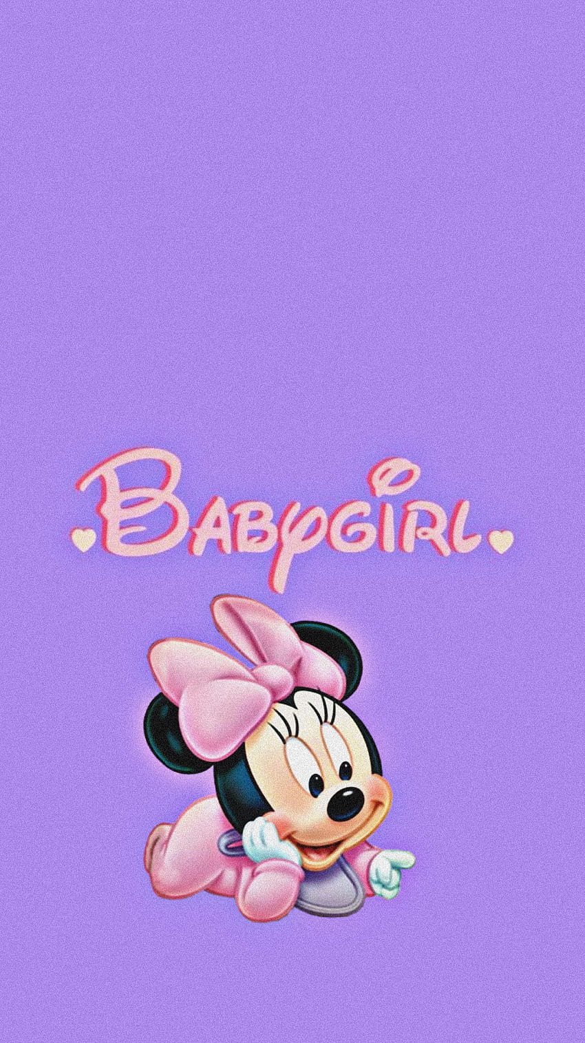 Baby Minnie Mouse wallpaper for iPhone and Android - Minnie Mouse
