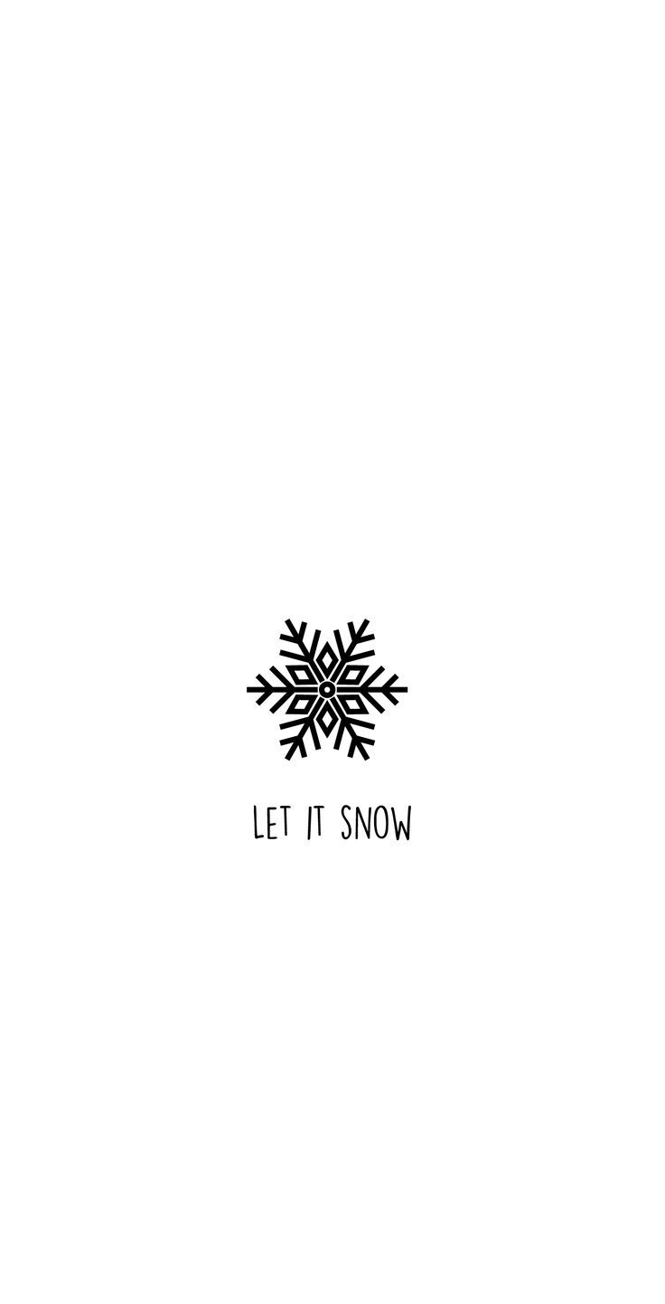 The snowflake logo is a simple and elegant design - Winter, white, cute white, white Christmas
