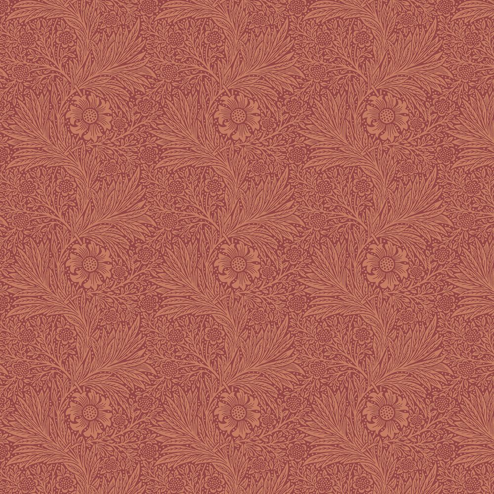 A red and brown patterned wallpaper - Terracotta