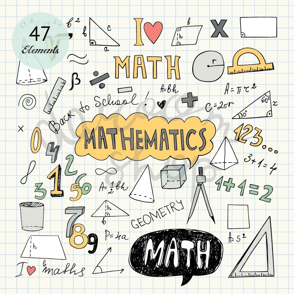 I Love Math Wallpaper