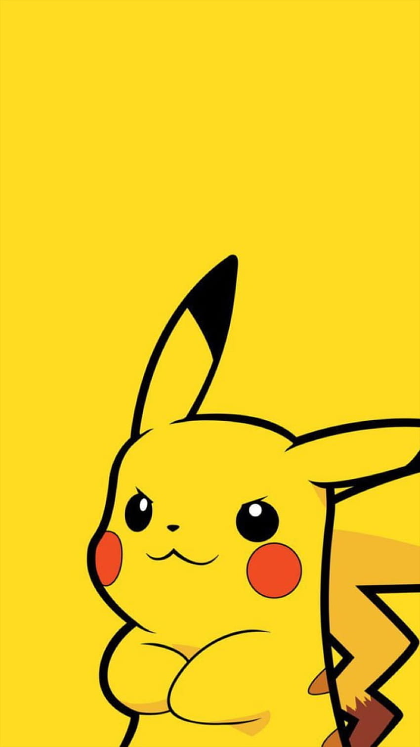 IPhone wallpaper of a cute Pikachu from Pokemon - Pikachu