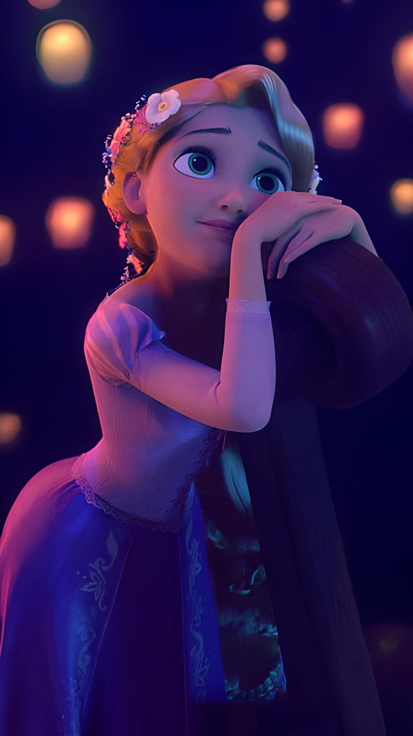 Rapunzel and her date in Tangled: The Series - Rapunzel