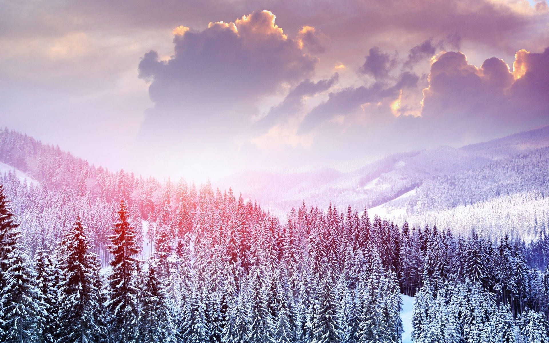 Download Snow Aesthetic Clouds Wallpaper