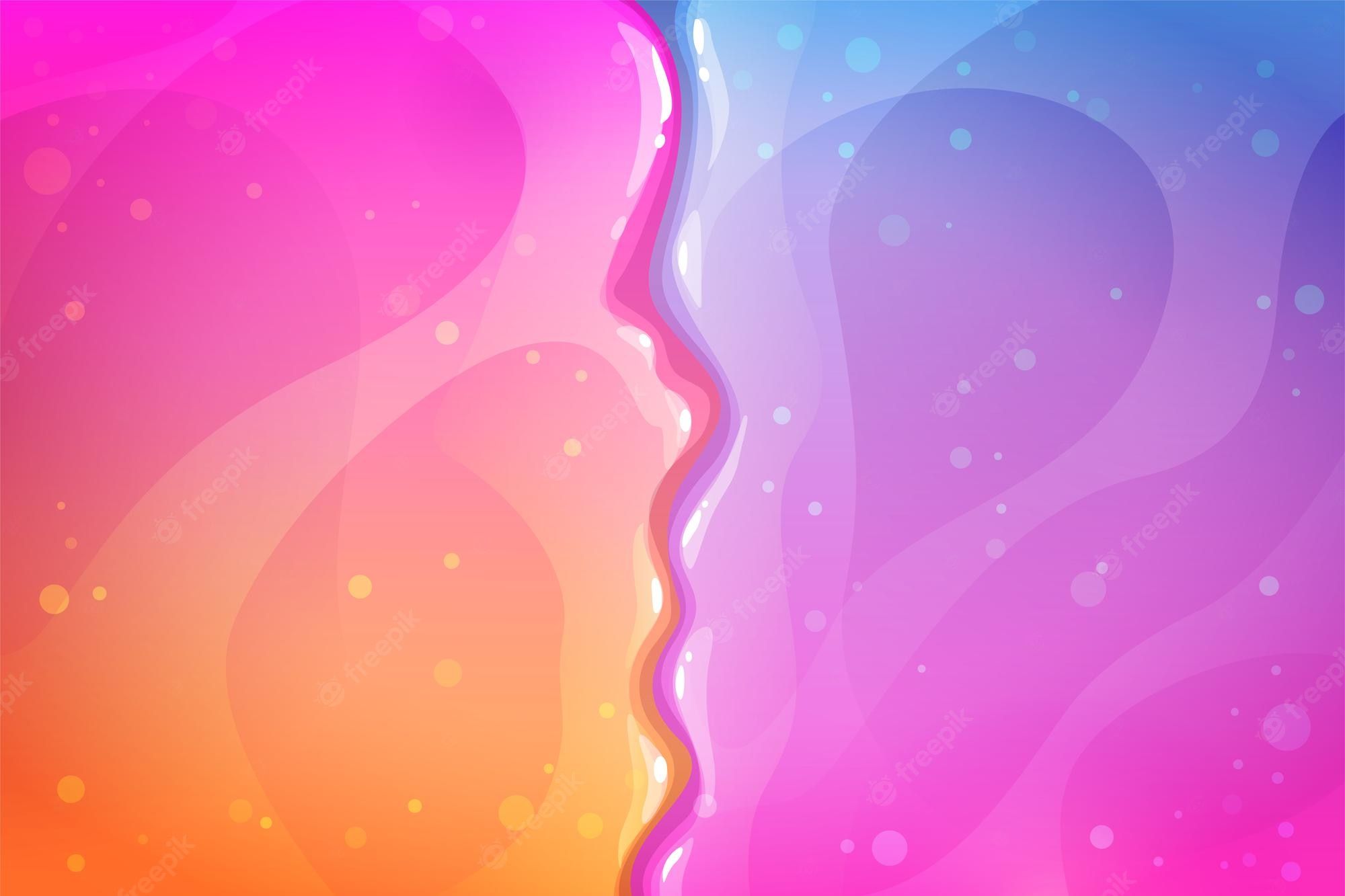 Abstract background with colorful liquid - Slime