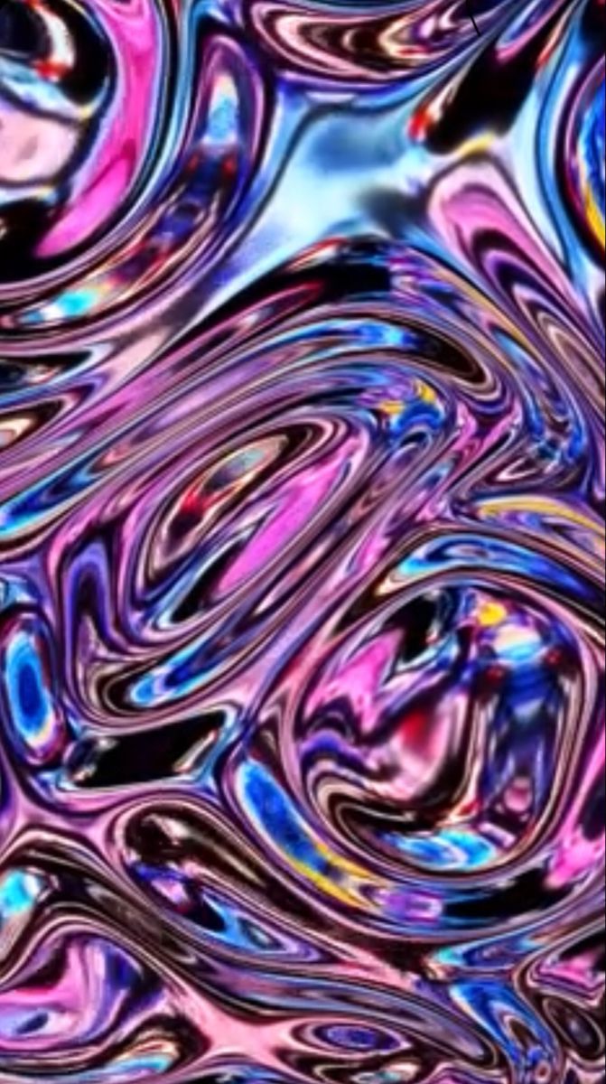 A colorful abstract artwork with swirling colors - Slime