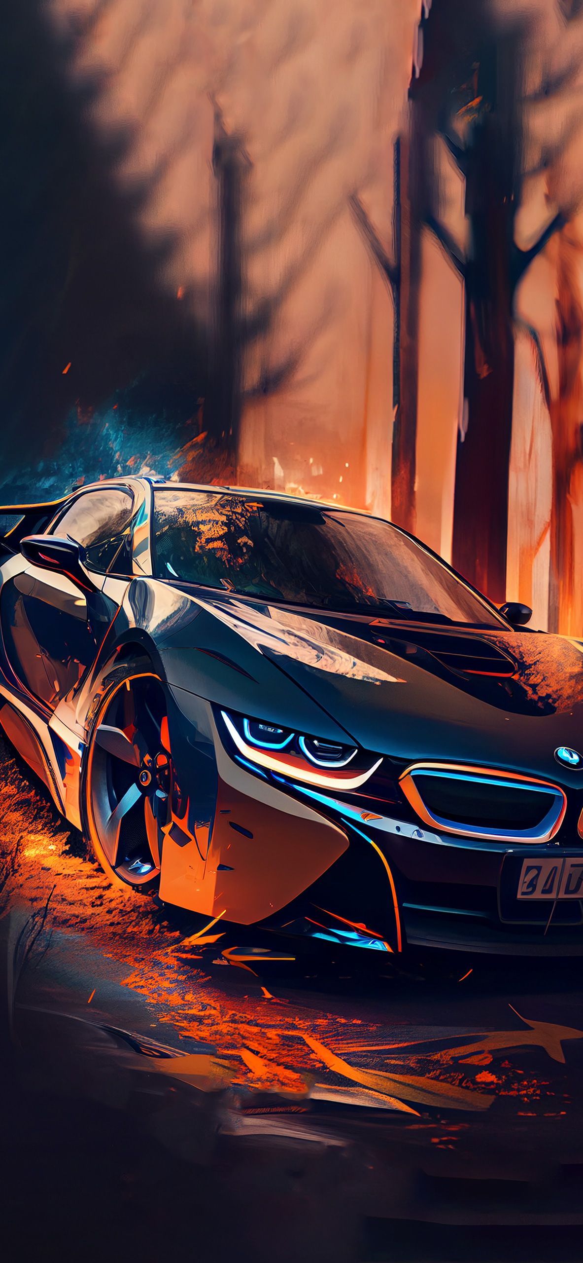 Bmw I8 Artwork 4k Ultra Hd Mobile Wallpaper - BMW, cars