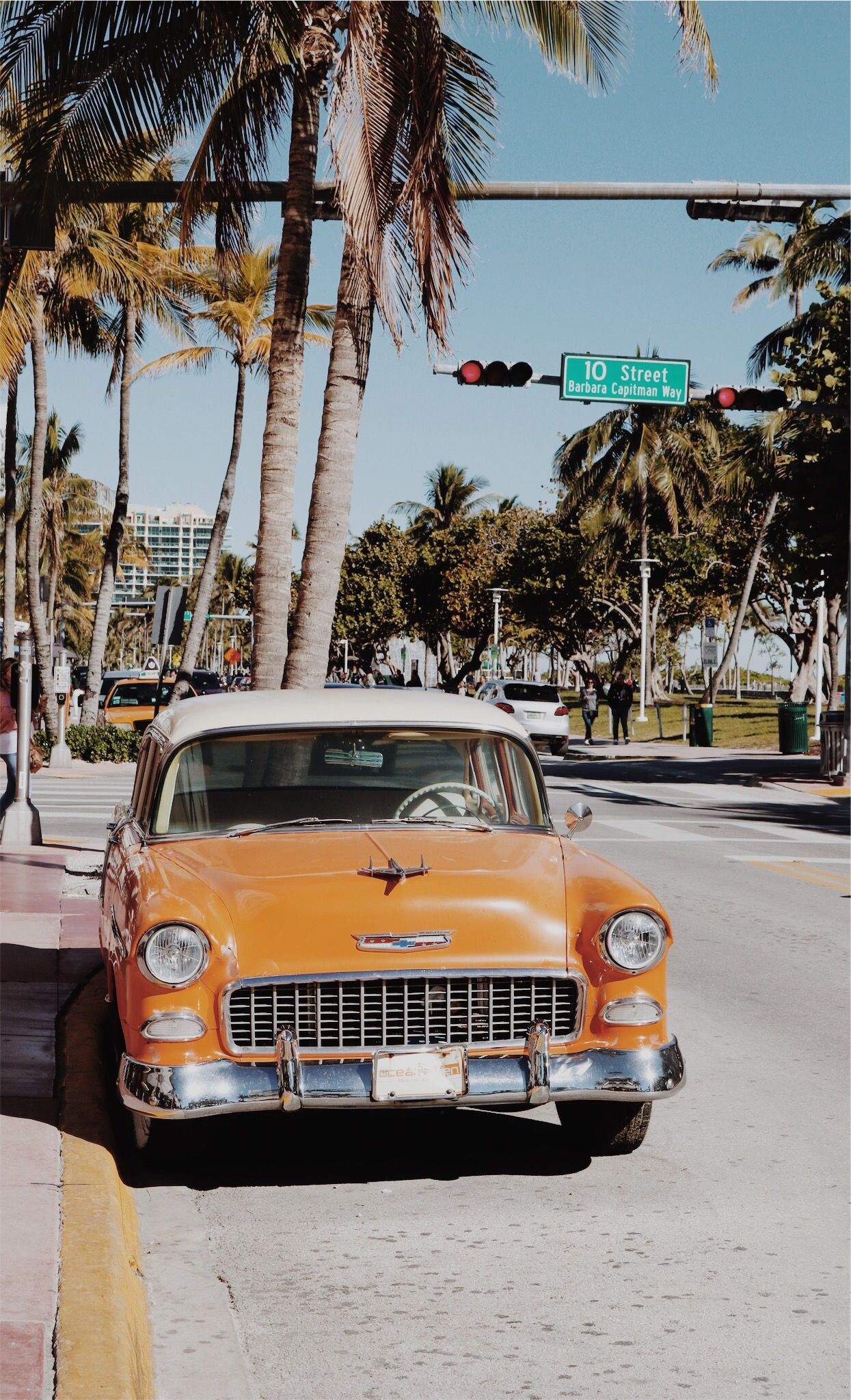 Vintage Car Miami. Beach wall collage, Picture collage wall, Aesthetic background