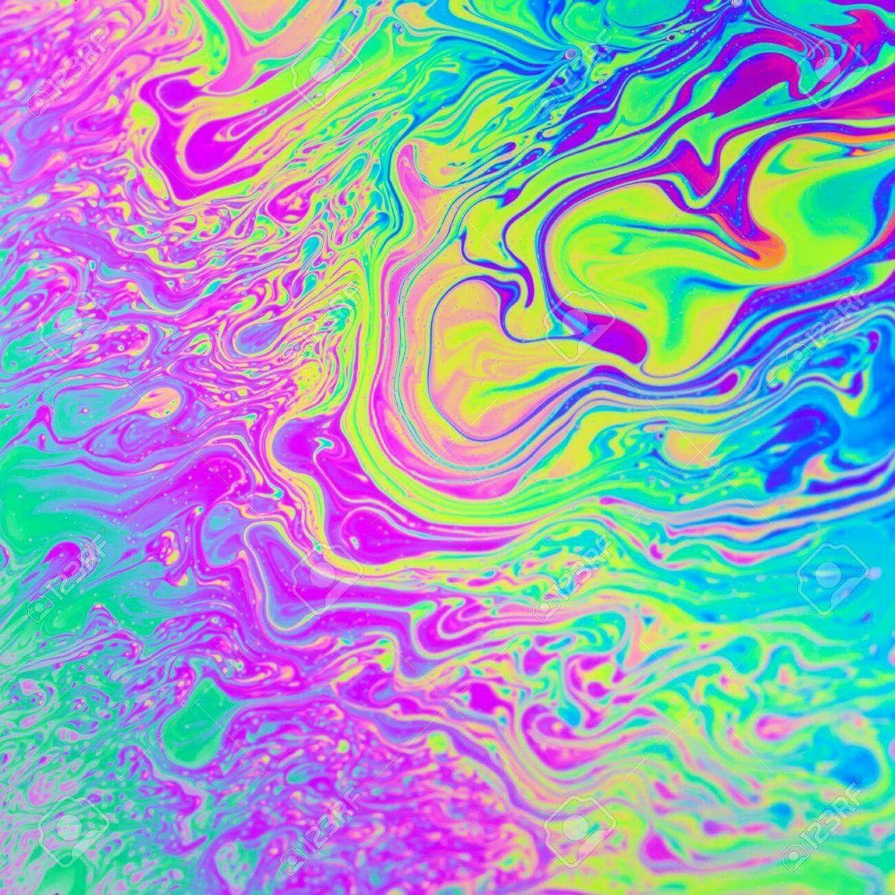 A colorful abstract background with swirls and splashes - Slime