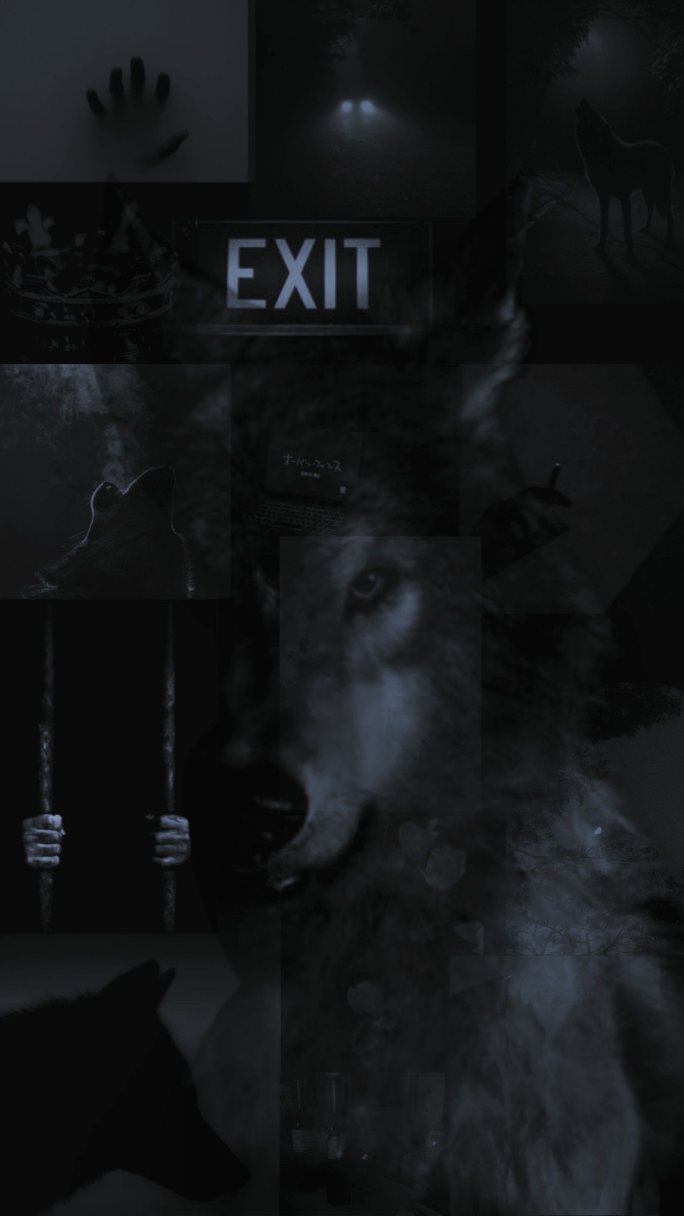 Wallpaper Aesthetic. Geometric wolf wallpaper, Werewolf aesthetic, Wolf wallpaper