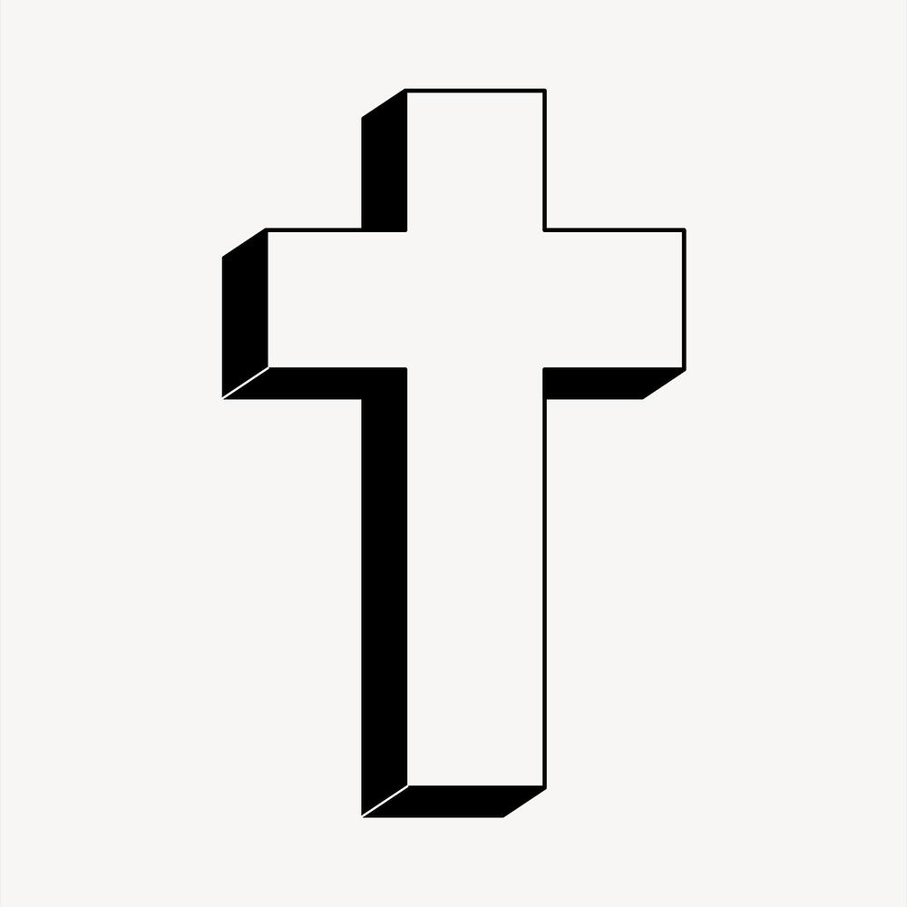 Cross clipart black and white. collection of religious - Cross