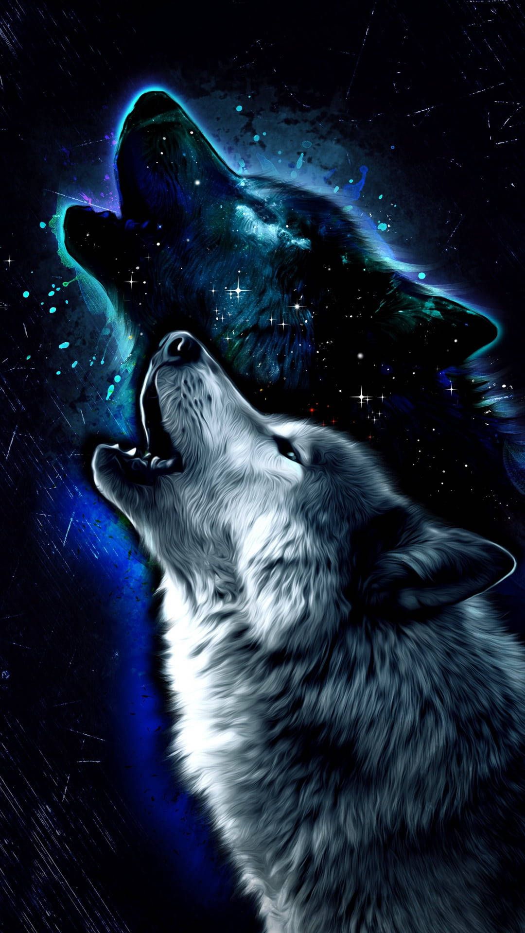 A wolf howling at the moon - Wolf