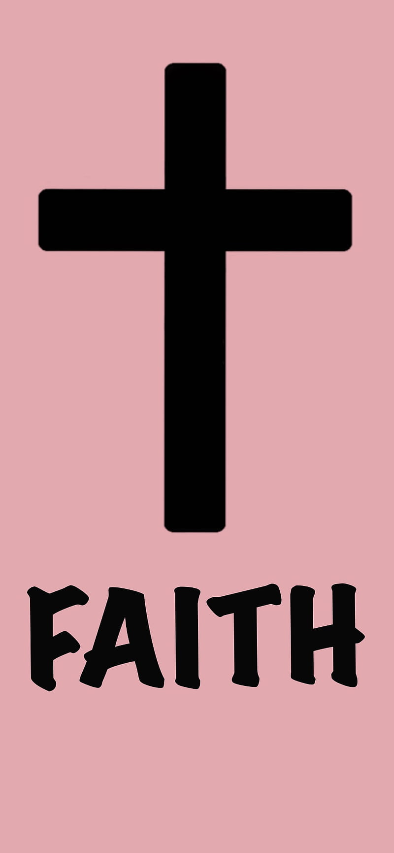 Faith in pink, christian, cross, HD phone wallpaper