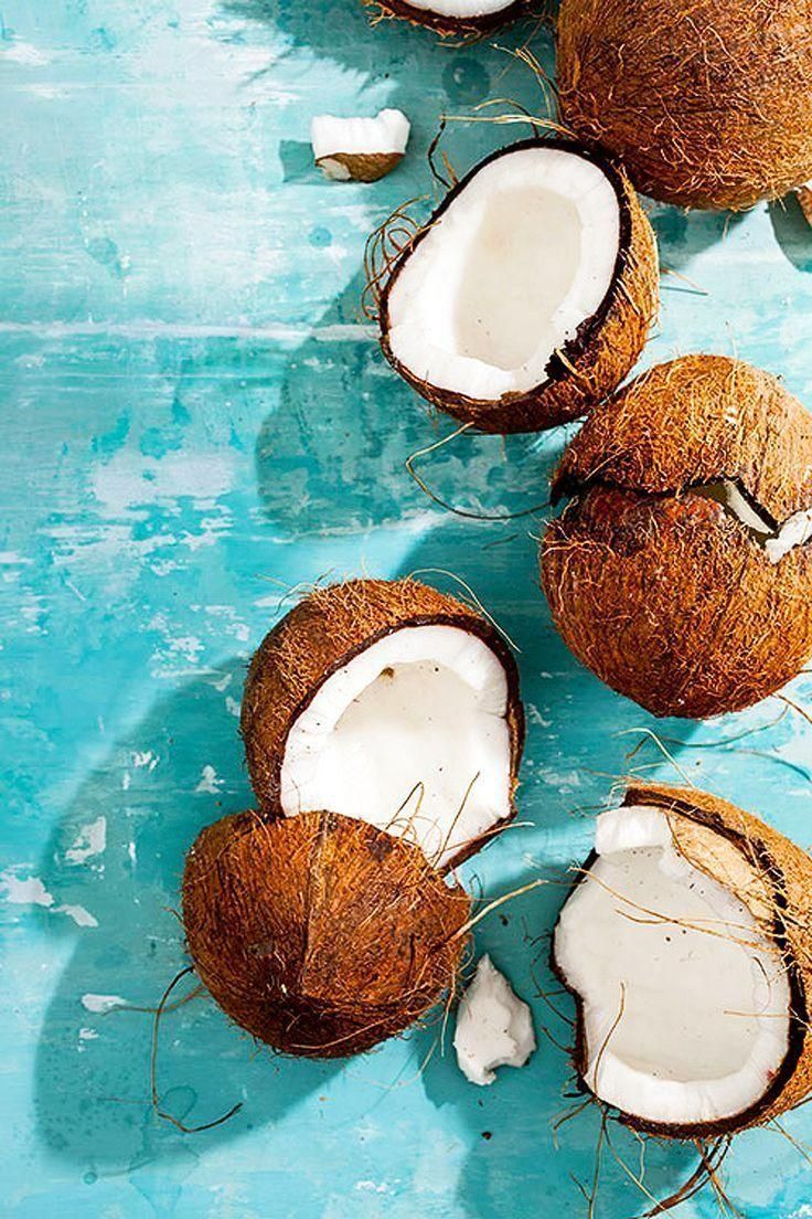 Coconut on a blue background - Coconut