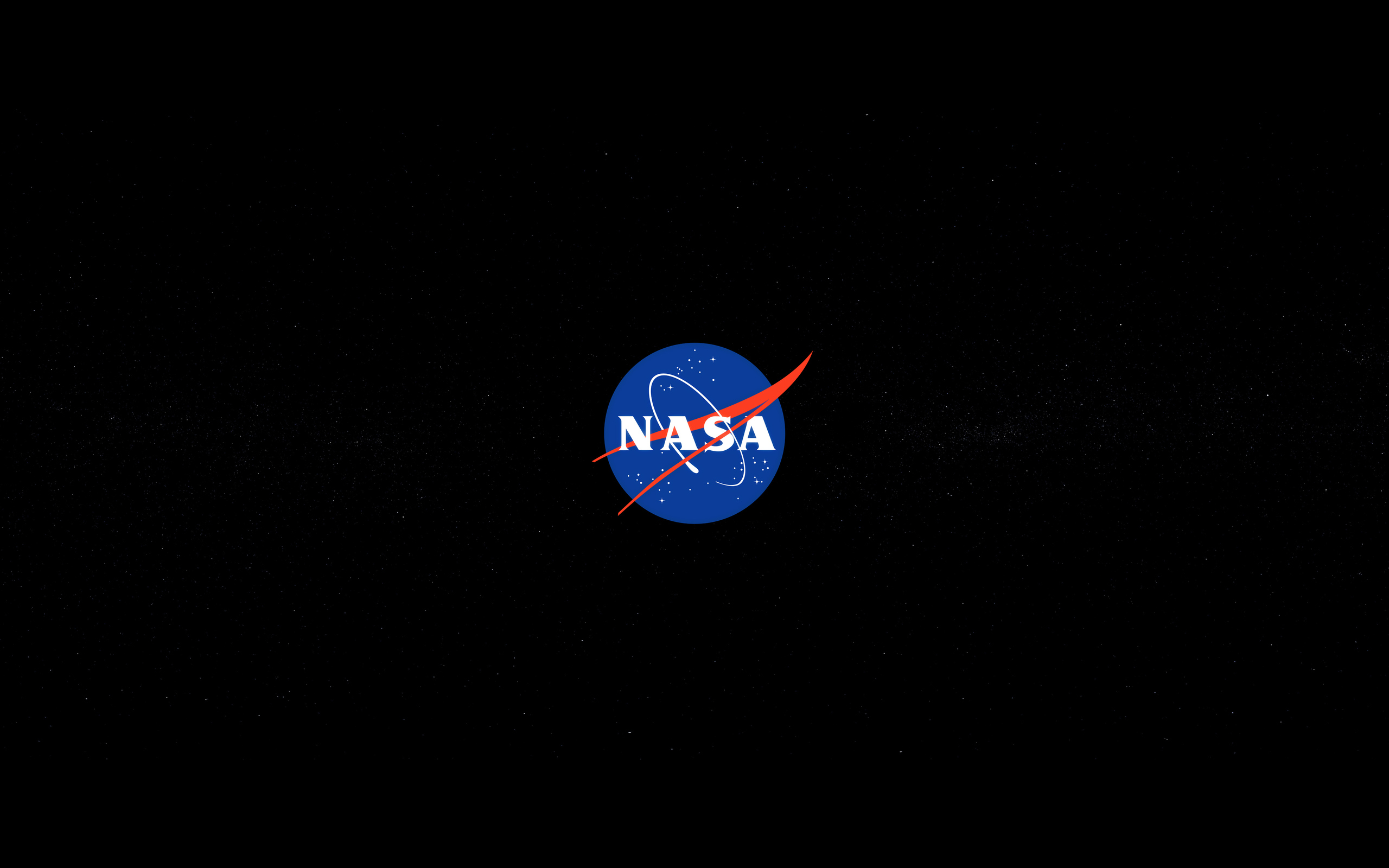 Nasa Logo Black Oled 5k 2560x1600 Resolution HD 4k Wallpaper, Image, Background, Photo and Picture