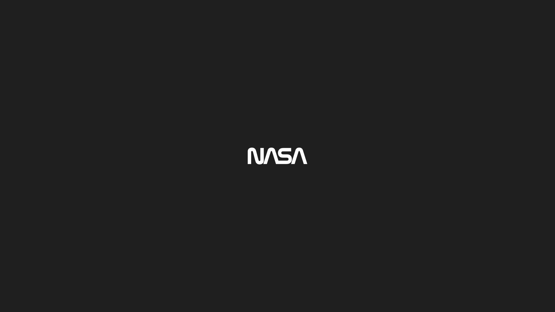 NASA, logo, simple background, minimalism, black background Gallery HD Wallpaper