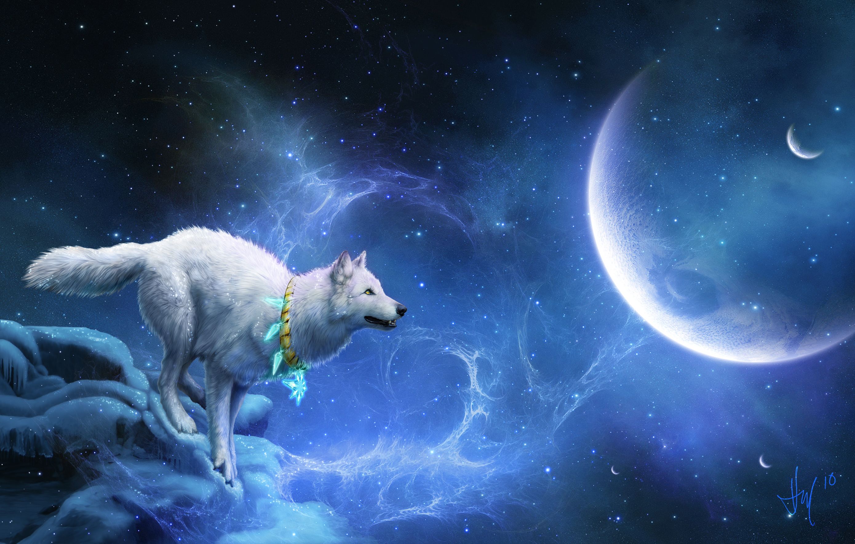 Wolf Dreamcatcher Wallpaper and Background 4K, HD, Dual Screen