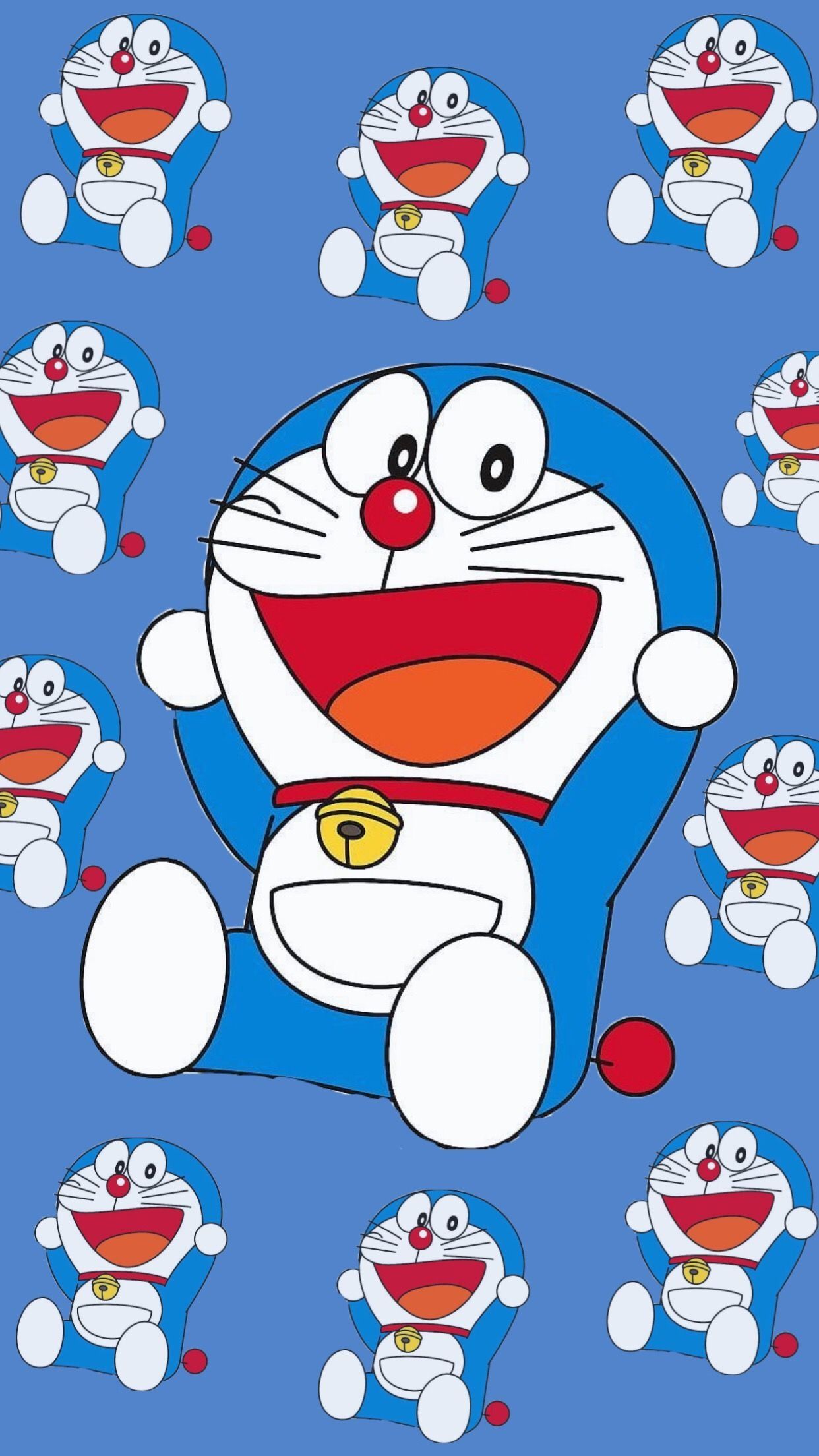 Doraemon Wallpapers iPhone with image resolution 1080x1920 pixel. You can make this wallpaper for your iPhone 5, 6, 7, 8, X backgrounds, Mobile Screensaver, or iPad Lock Screen - Doraemon