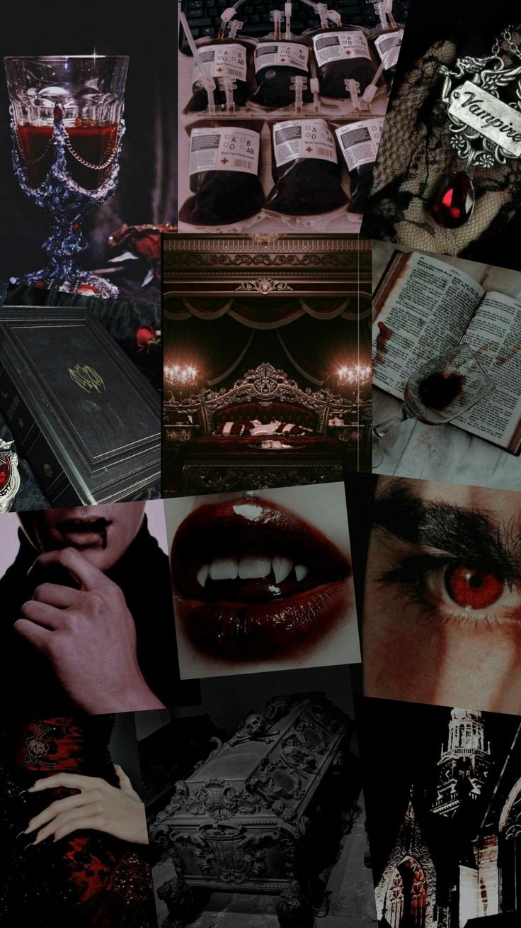 A collage of pictures with vampire themes - Vampire