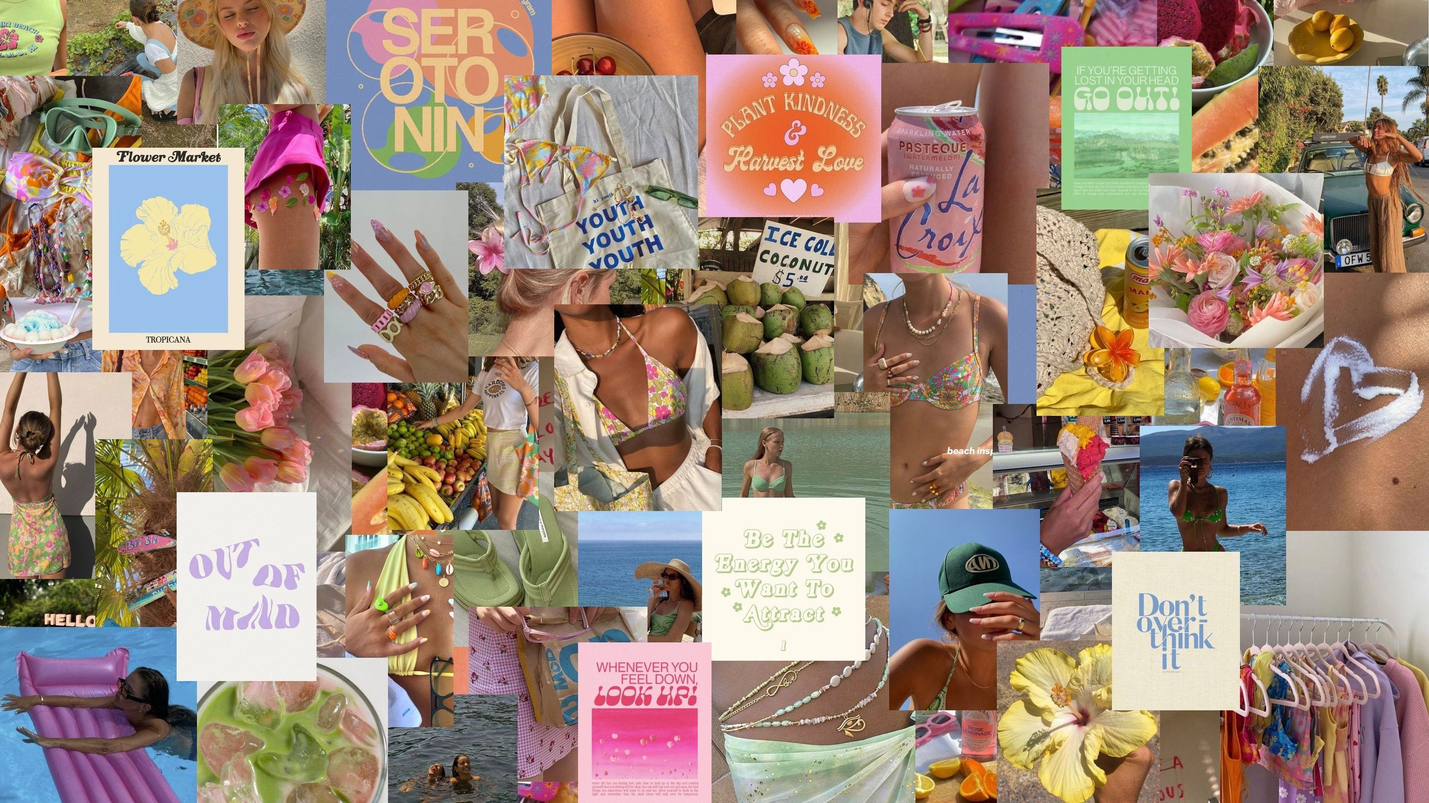 A collage of images from the summer of 2020 - Coconut