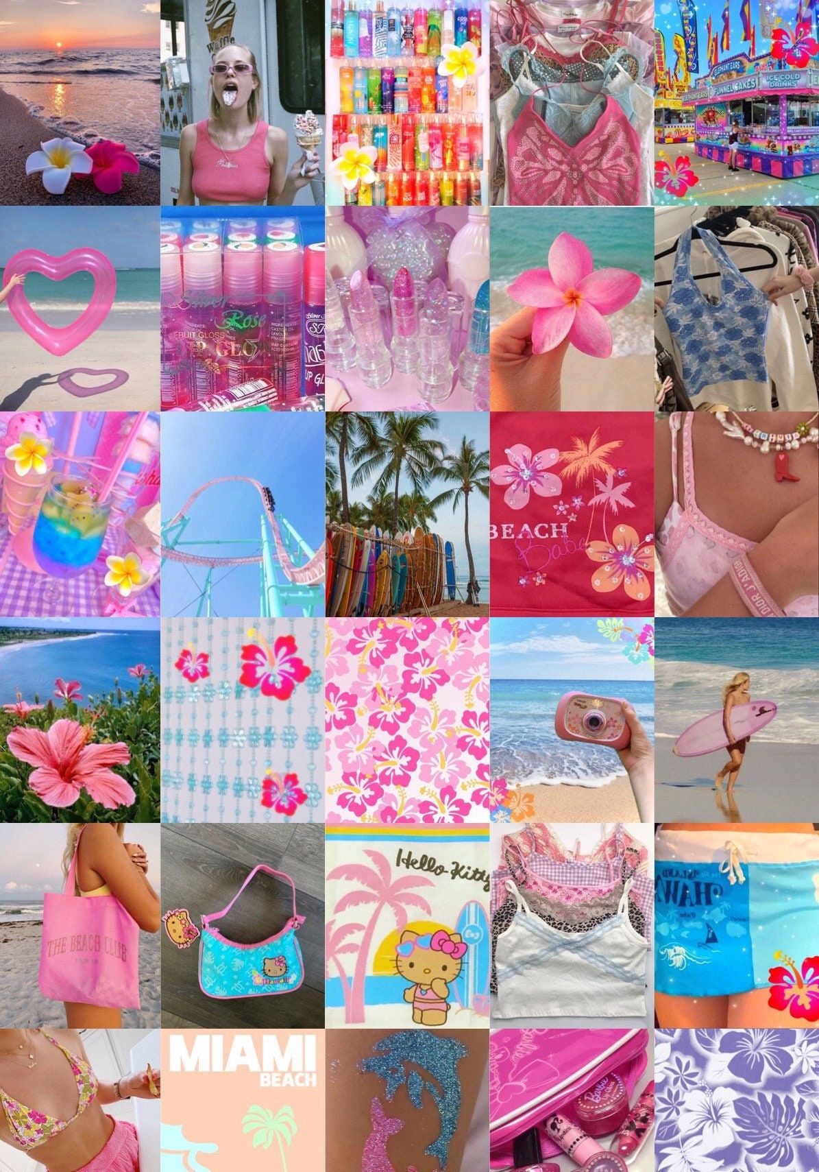 COCONUT GIRL Wall Collage Kit 50 85 125 165 200 Pcs