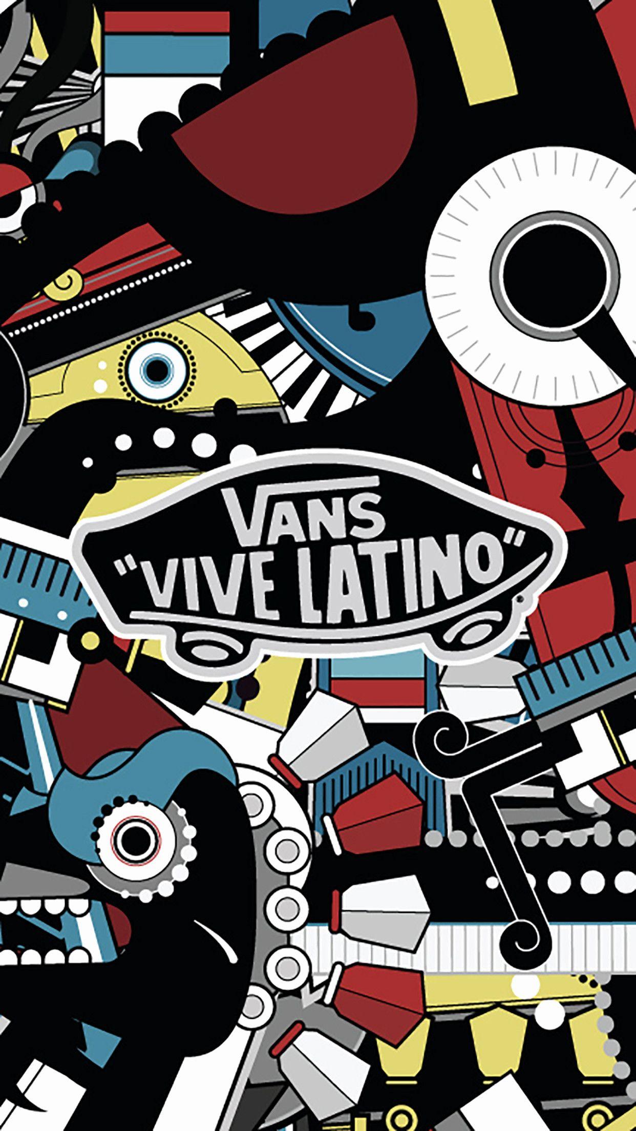 Vans live in latino poster - Skater, skate, Vans
