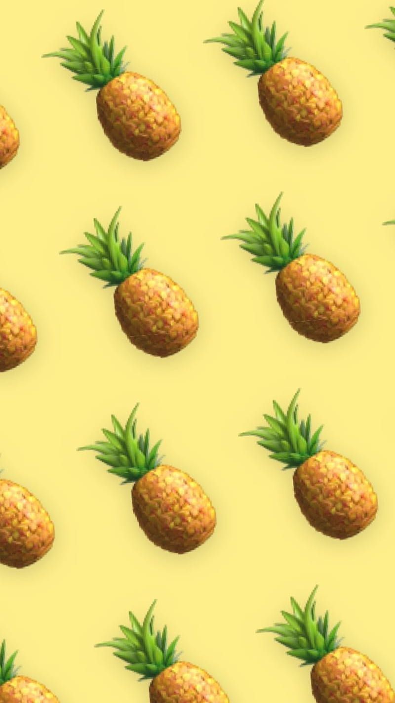 HD aesthetic pineapple wallpaper