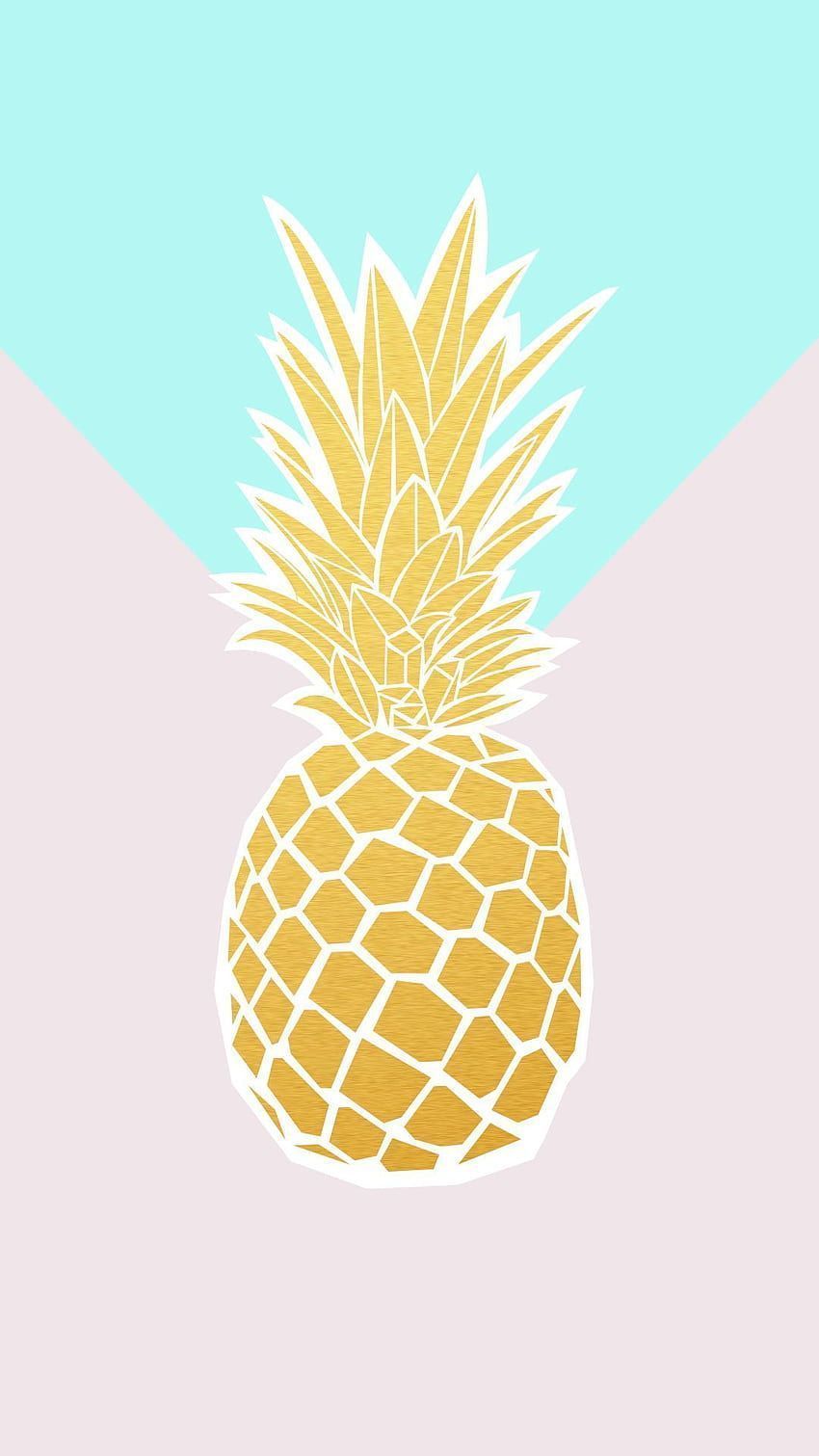 Aesthetic pineapple HD wallpaper