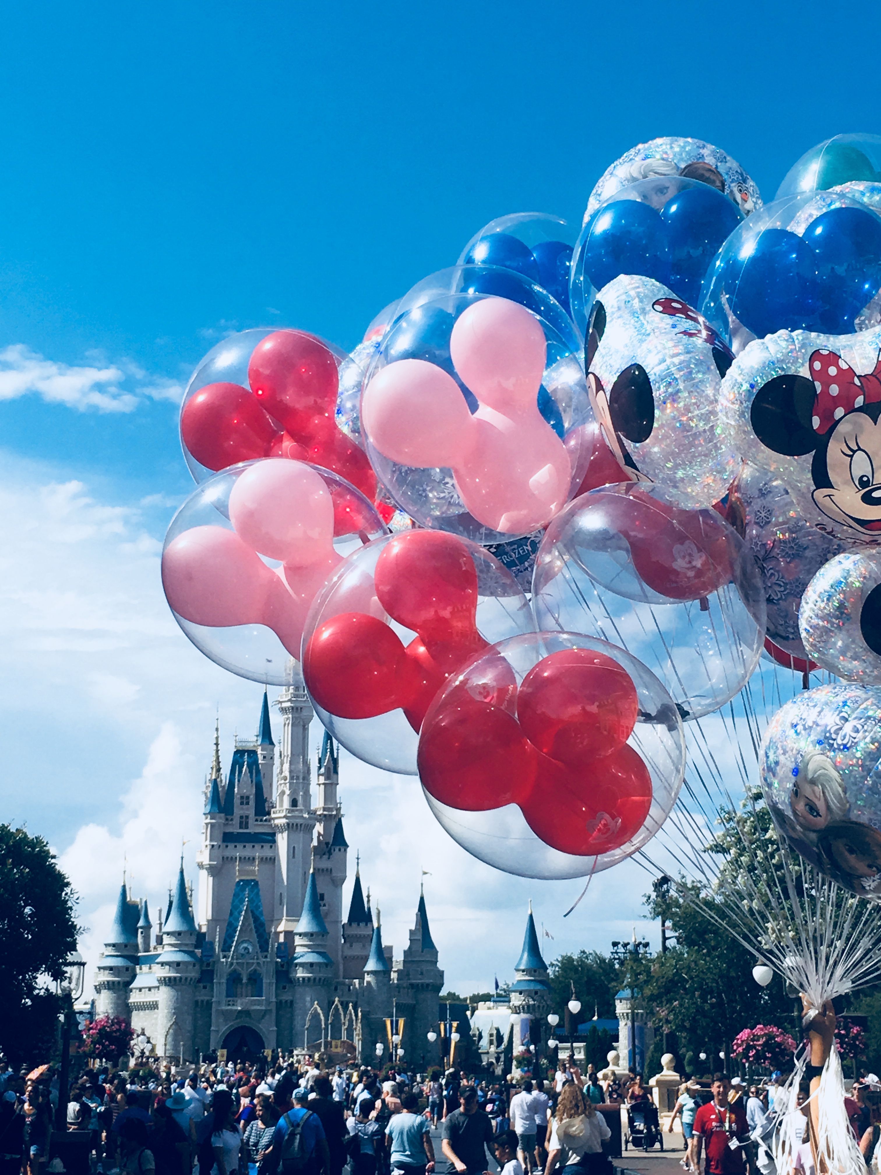 A large balloon with mickey mouse and minnie - Disneyland, balloons