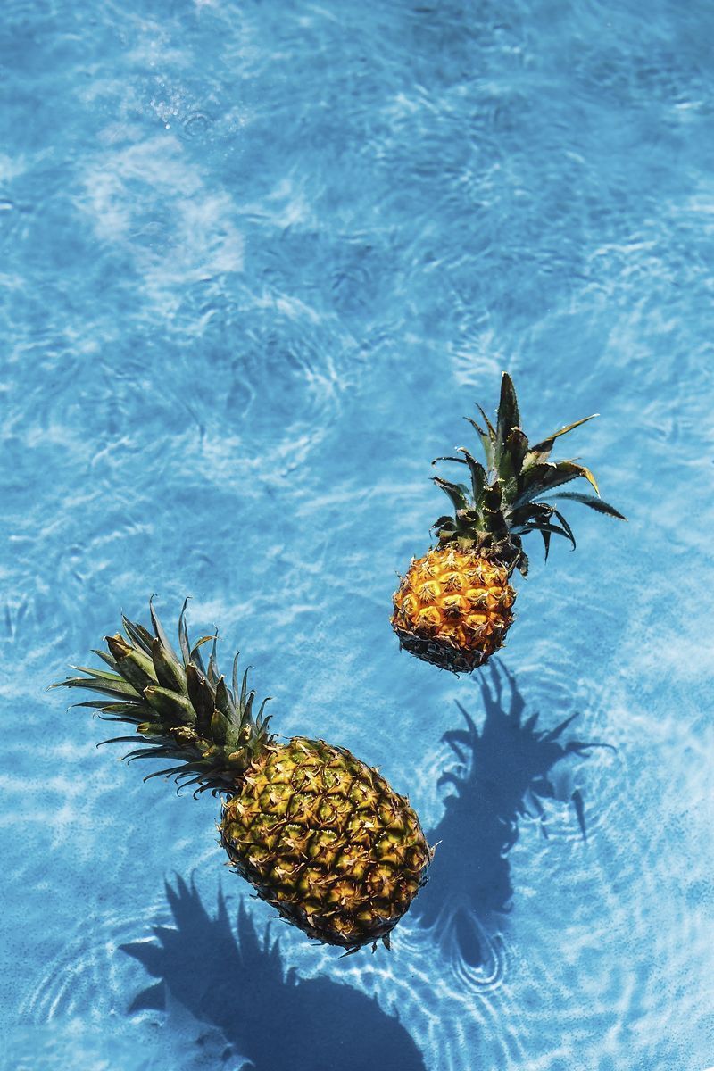 Pineapple Water Image Wallpaper