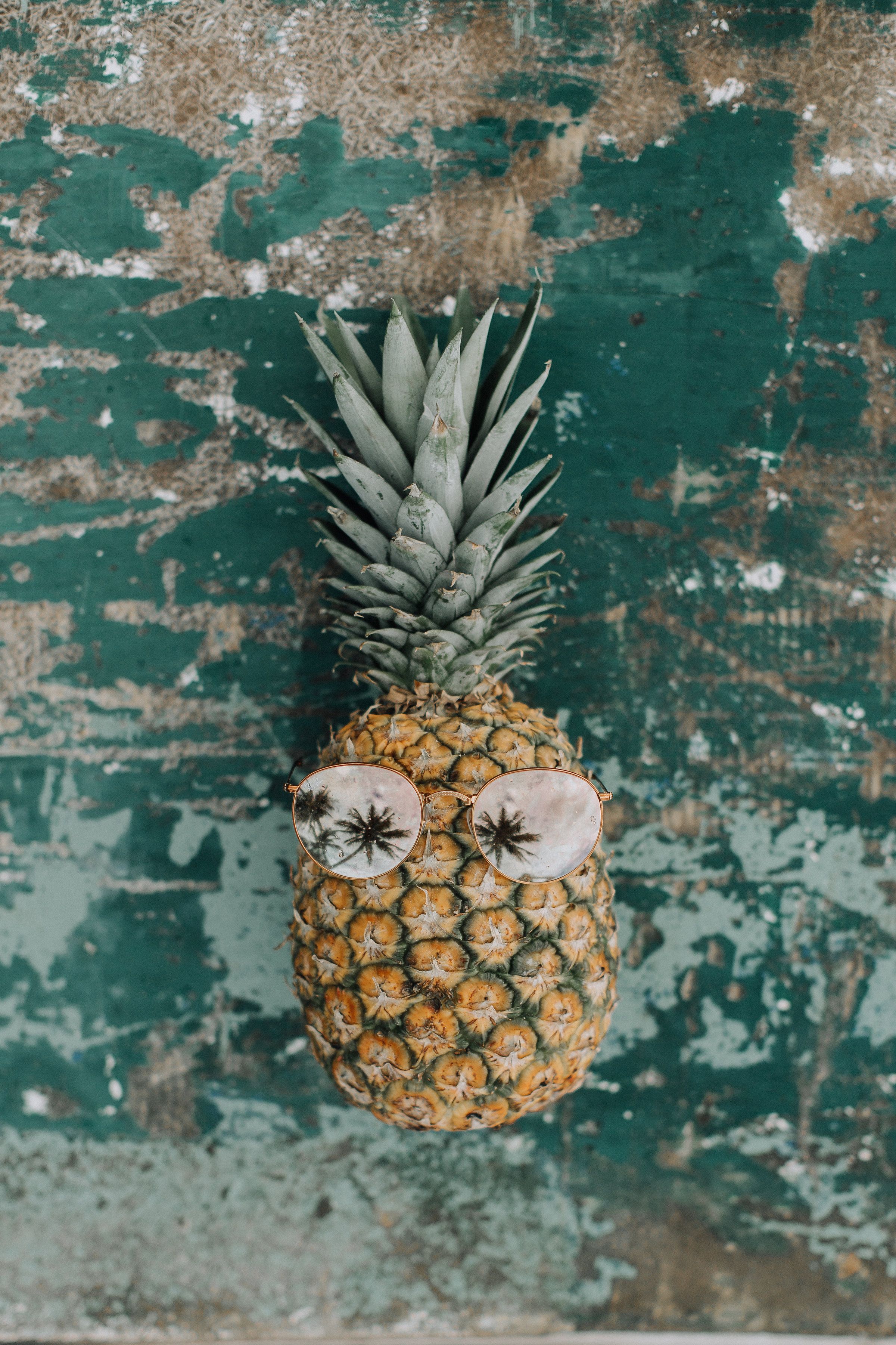 Cute Pineapple Beach Wallpaper