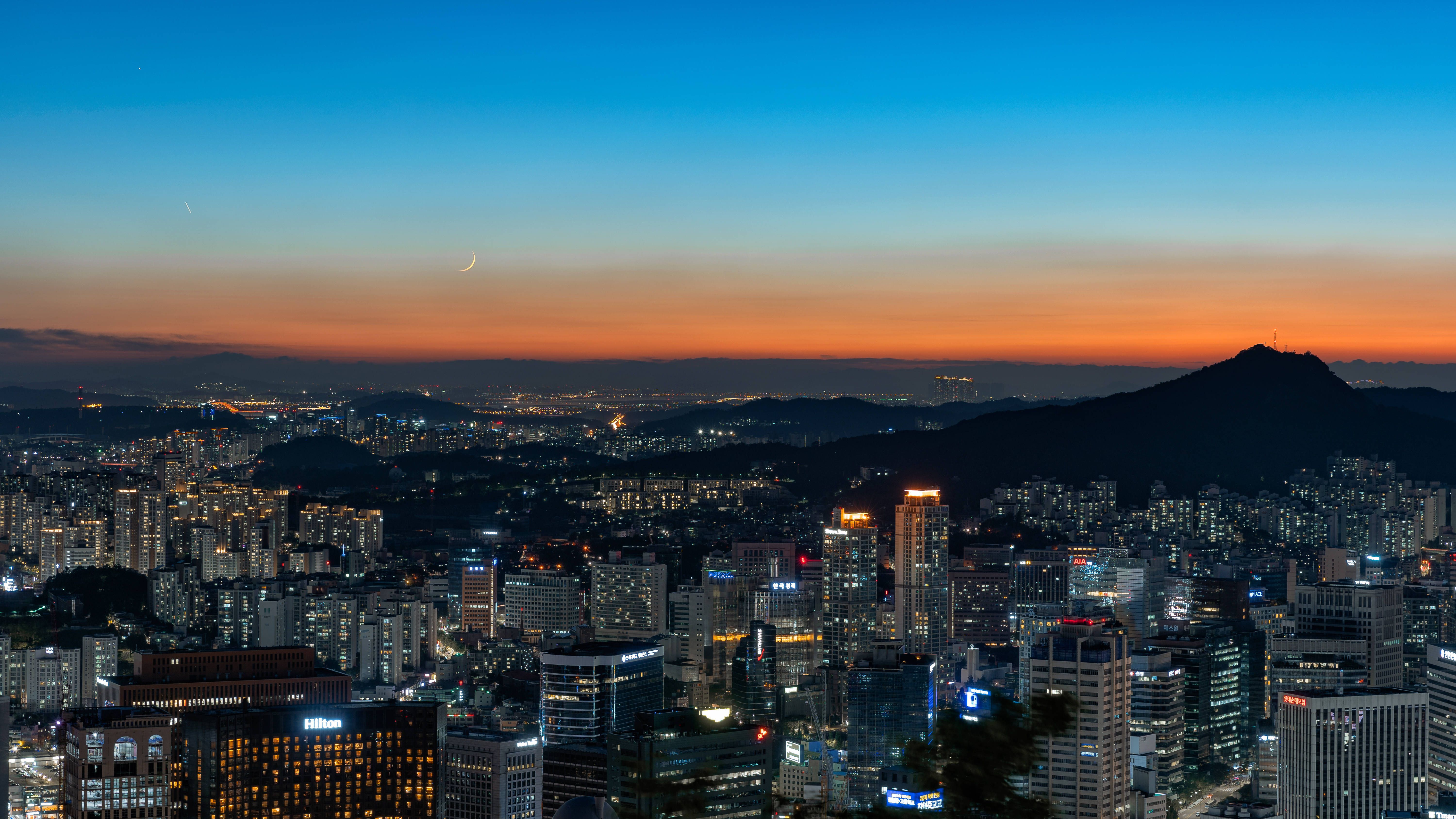 Download Seoul Night Cityscape Wallpaper
